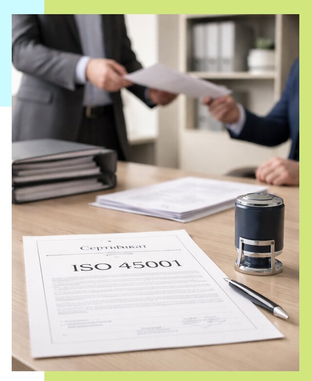 Сертификат ISO 45001 в Спасске-Дальнем под ключ от 46562 р. | Сертэкс